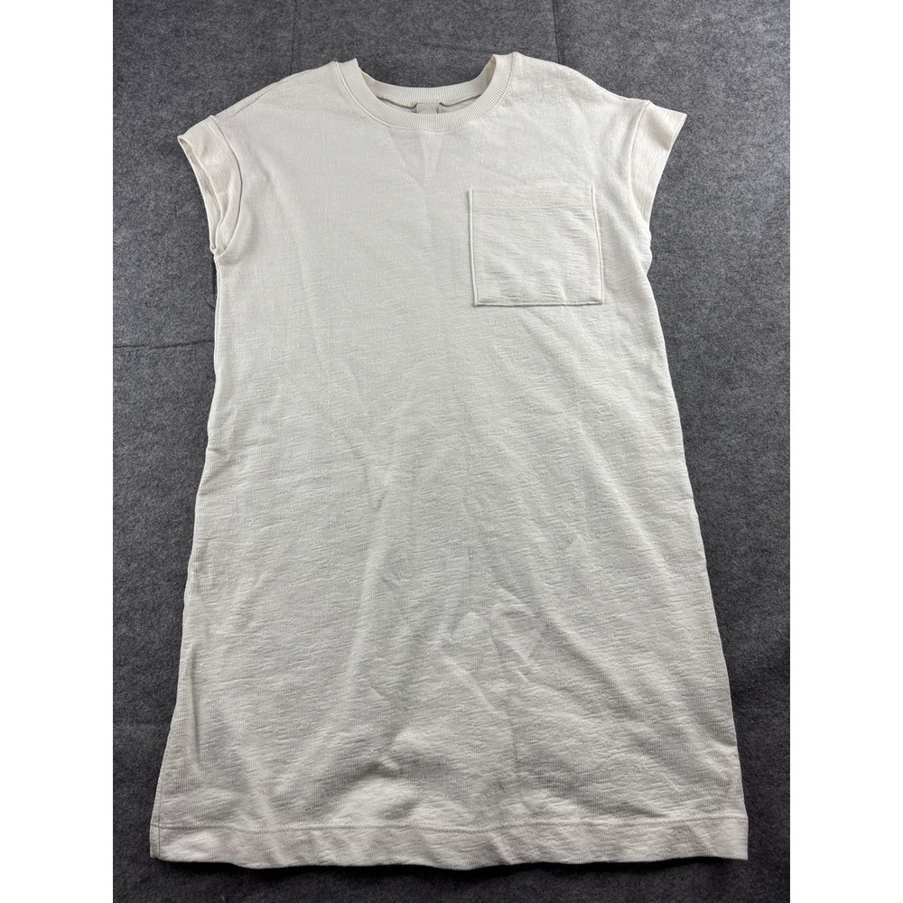 Hering Women's XS Pocket T-Shirt Dress Casual Capsule Minimalist Boho Beachy